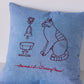 【＋HAyU】- Cushion Cover - クッションカバー ～グルメネコ～ - cocca