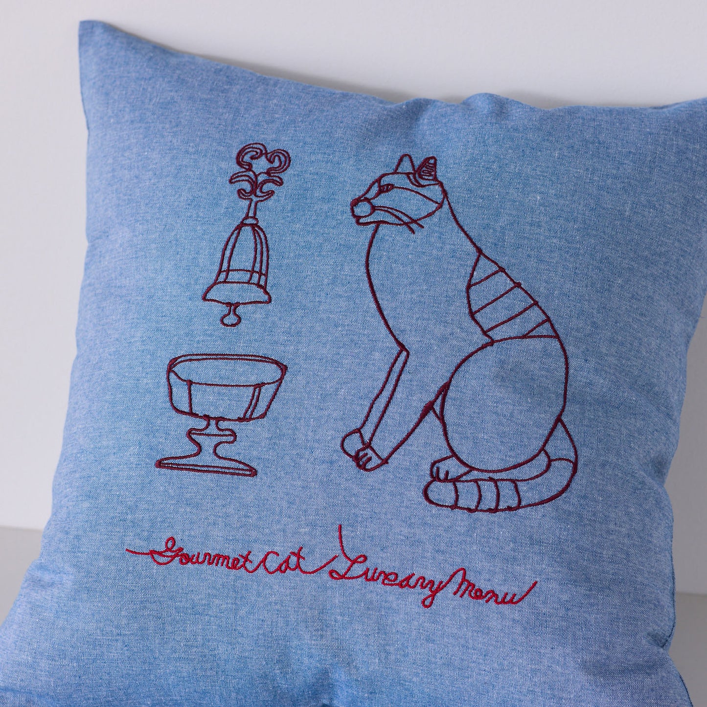 【＋HAyU】- Cushion Cover - クッションカバー ～グルメネコ～ - cocca
