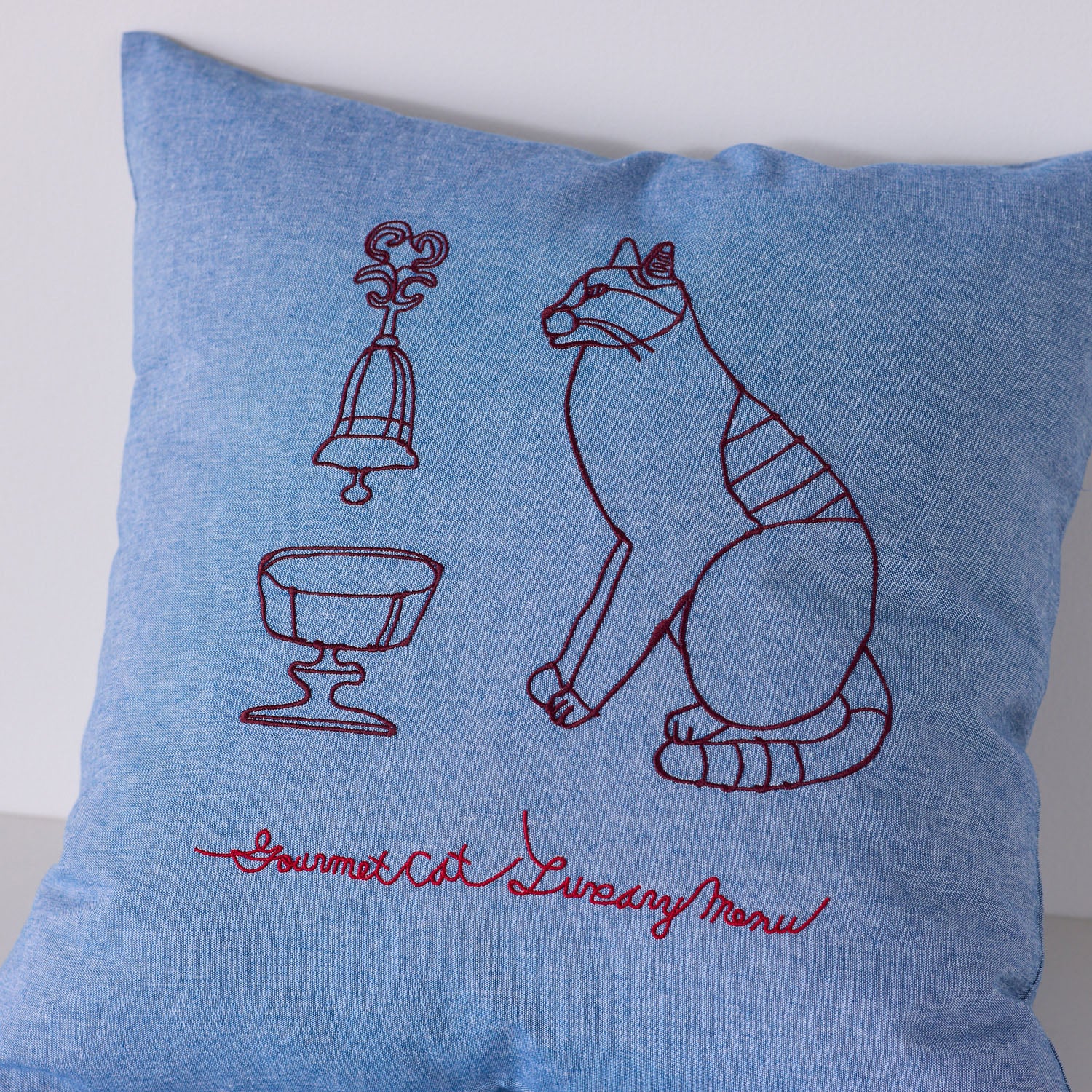 【＋HAyU】- Cushion Cover - クッションカバー ～グルメネコ～ - cocca