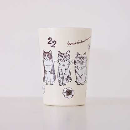 【＋HAyU】2WAYタンブラー 450ml ～キャットトリオ～ - cocca