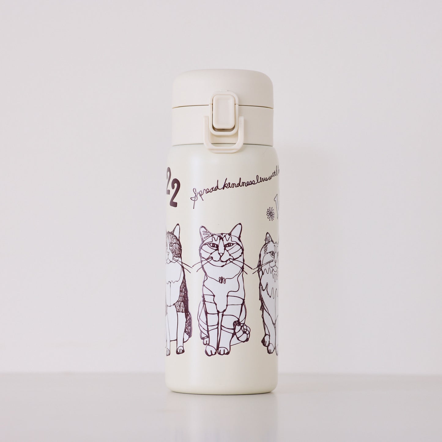 【＋HAyU】ワンプッシュボトル 350ml ～キャットトリオ～ - cocca