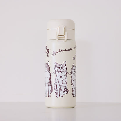 【＋HAyU】ワンプッシュボトル 350ml ～キャットトリオ～ - cocca