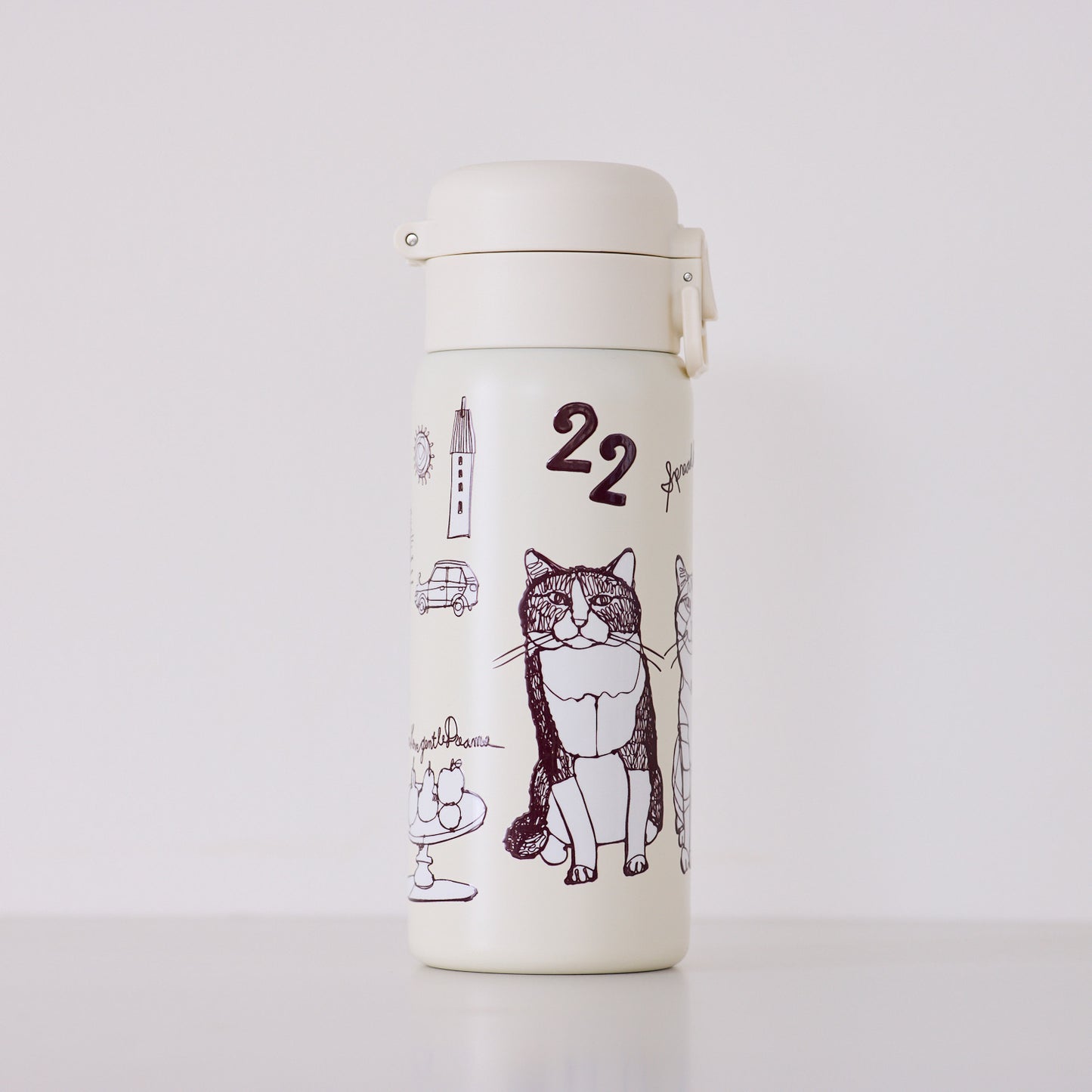 【＋HAyU】ワンプッシュボトル 350ml ～キャットトリオ～ - cocca