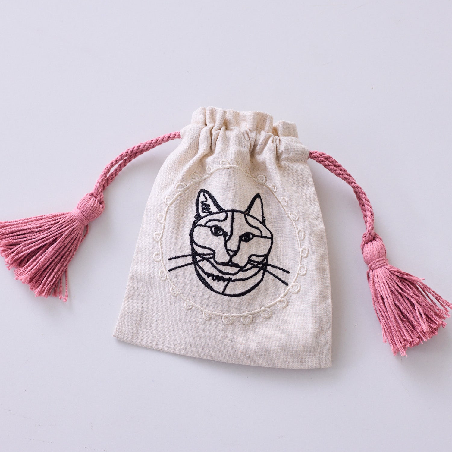 【＋HAyU】刺繍巾着 ～Sサイズ～ - cocca