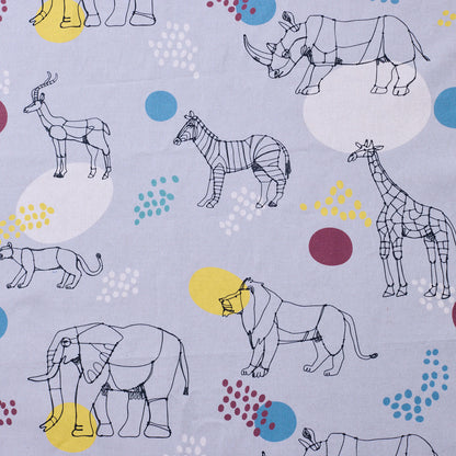 【予約販売】＋HAyU fabric  ～African animals～ 綿麻キャンバス