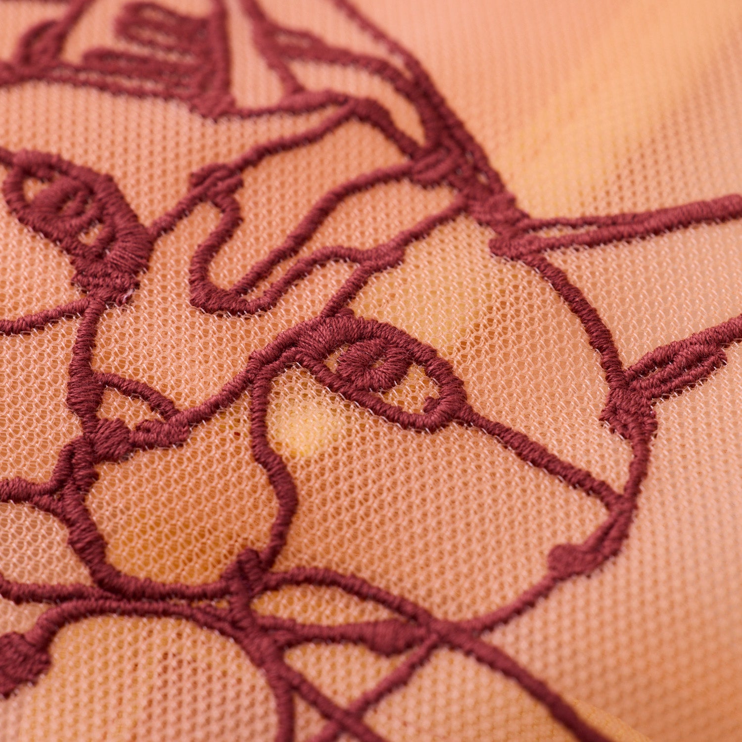 【＋HAyU】刺繍メッシュミニトートバッグ - cocca