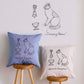 【＋HAyU】- Cushion Cover - クッションカバー ～グルメネコ～ - cocca