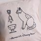 【＋HAyU】- Cushion Cover - クッションカバー ～グルメネコ～ - cocca