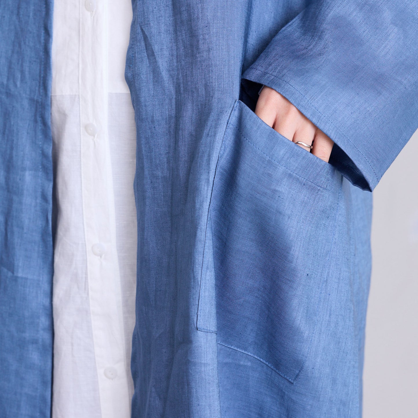 （無料サンプル）ベーシックリネン100％ 薄手無地 - cocca