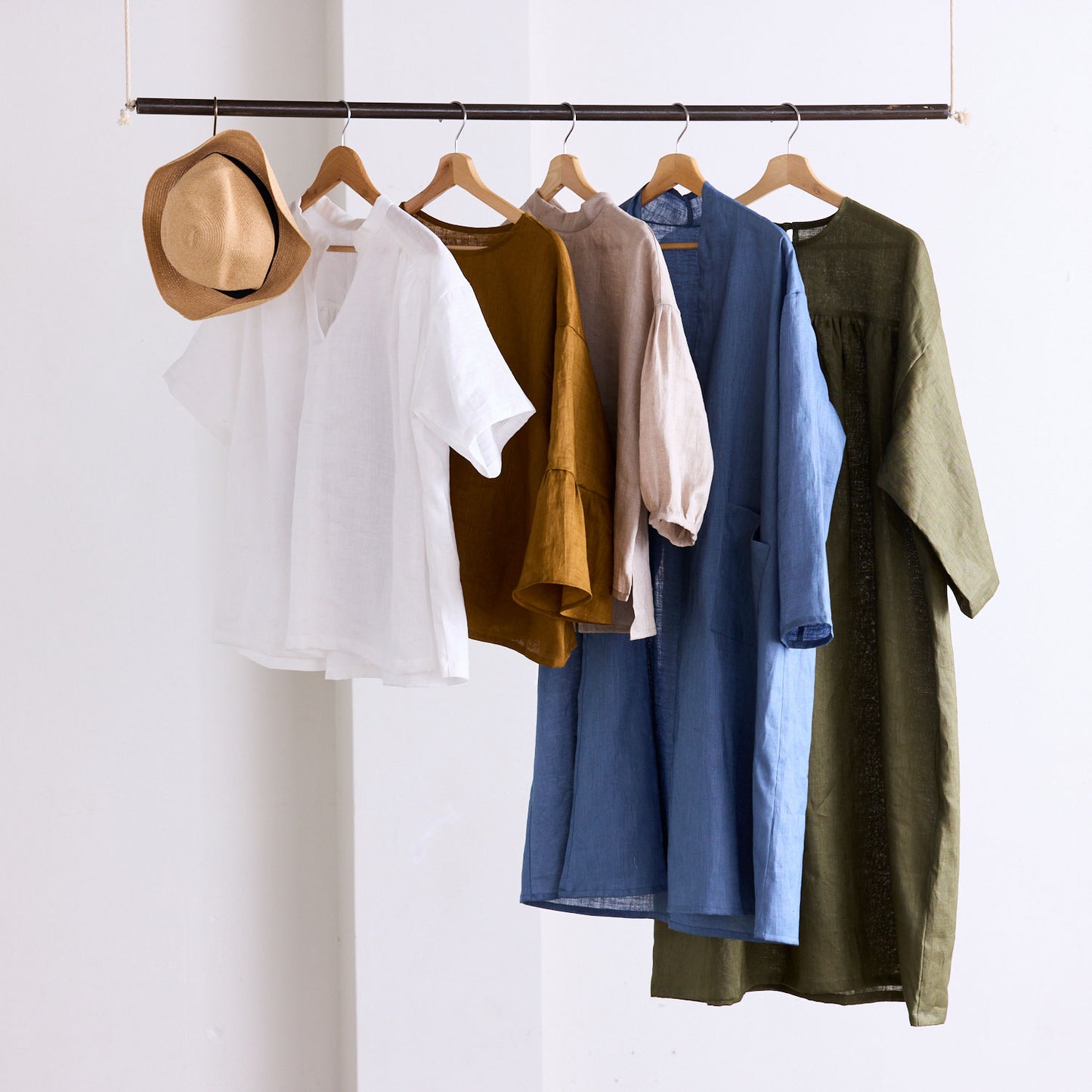 （無料サンプル）ベーシックリネン100％ 薄手無地 - cocca