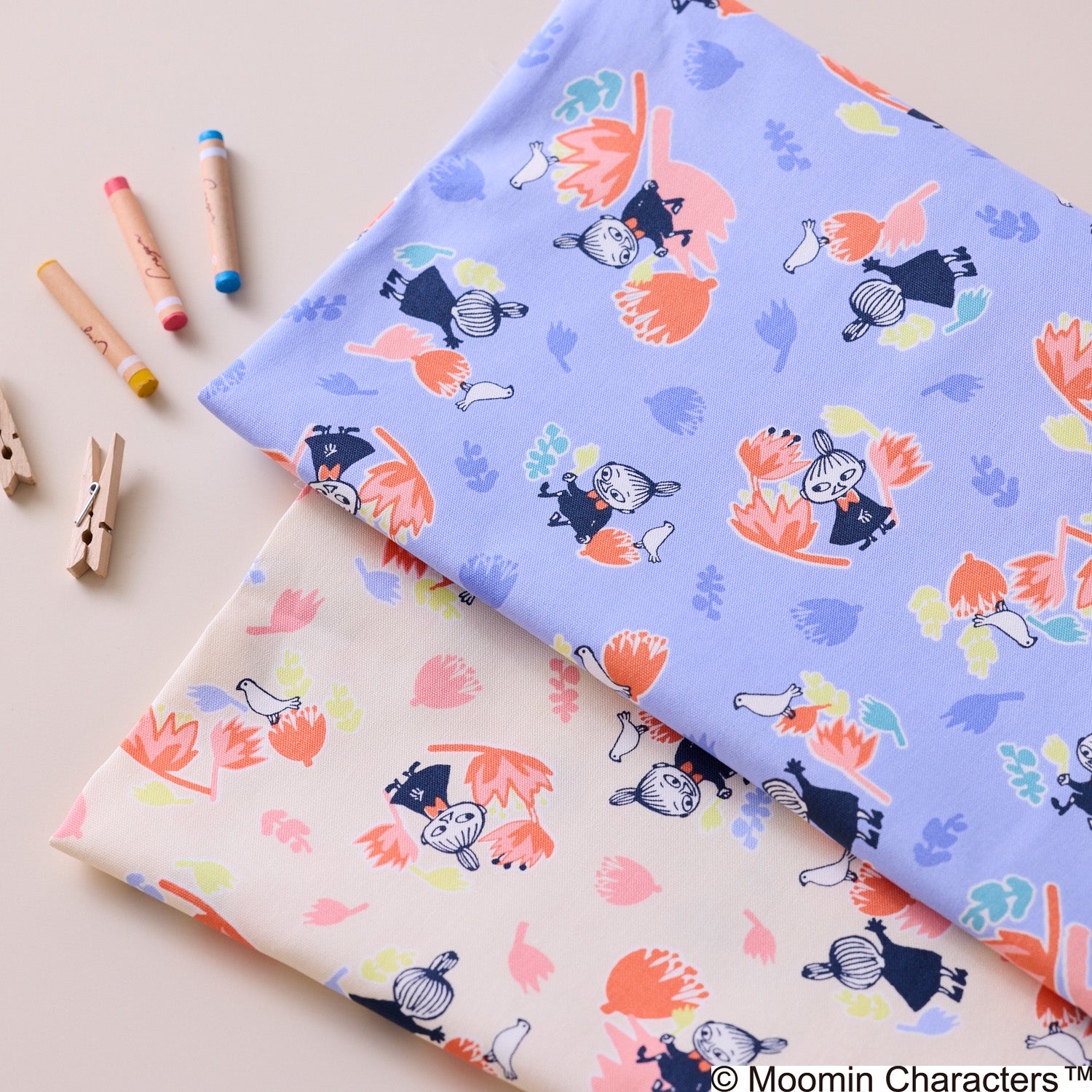 MOOMIN ムーミン ～リトルミイフェア柄～ 綿100％オックス