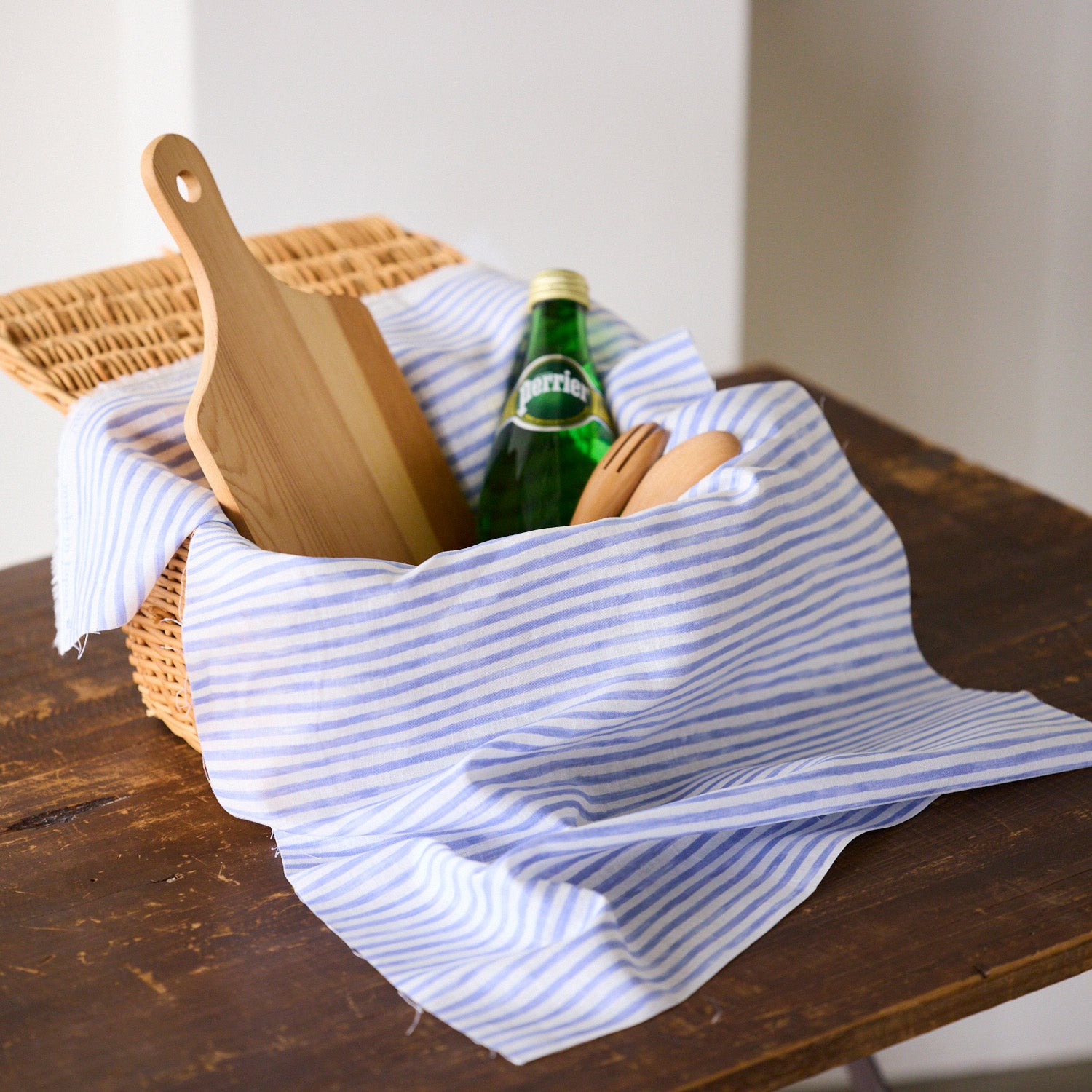 【coccaオリジナル】shima shima  ストライプ～綿麻シーチング～ - cocca