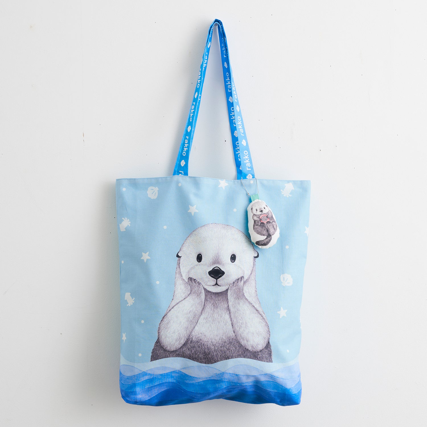 アニマニア～ラッコ柄～ パネル生地 綿100％シーチング - cocca