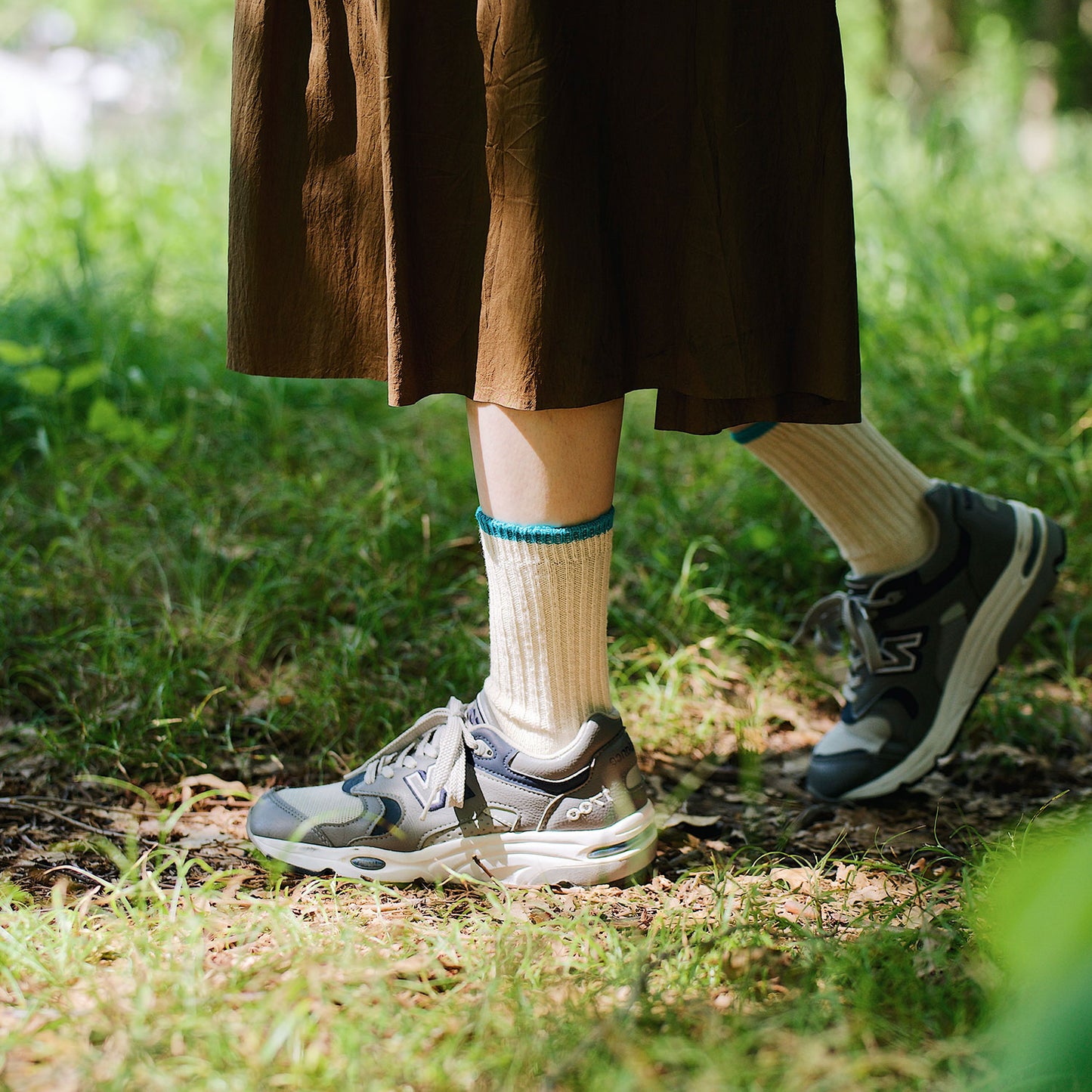 NISHIGUCHI KUTSUSHITA シルクコットン天竺ソックス