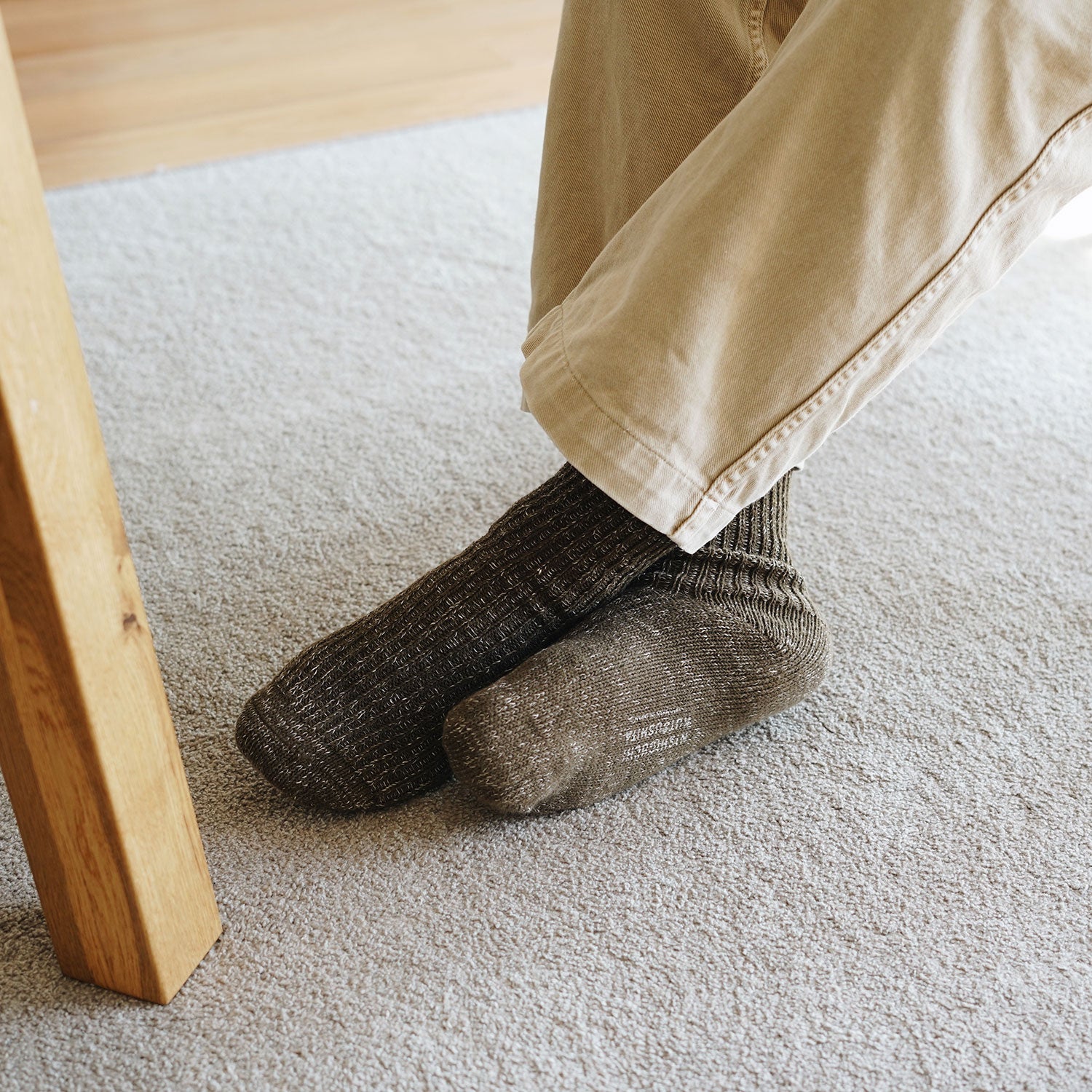 NISHIGUCHI KUTSUSHITA ヘンプコットンリブソックス