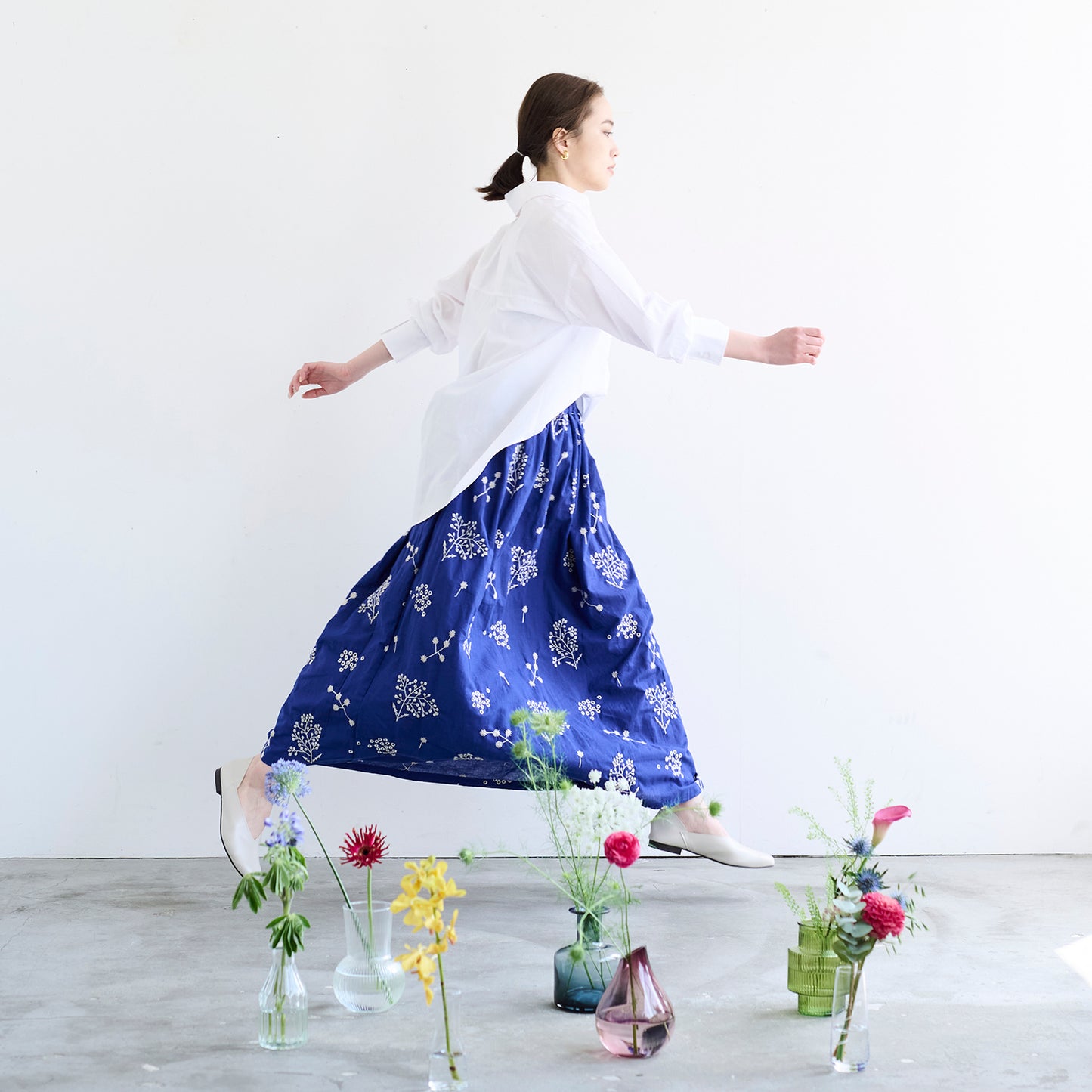 echino/エチノ 2023～Botanical～ 綿麻シーチング 刺繍
