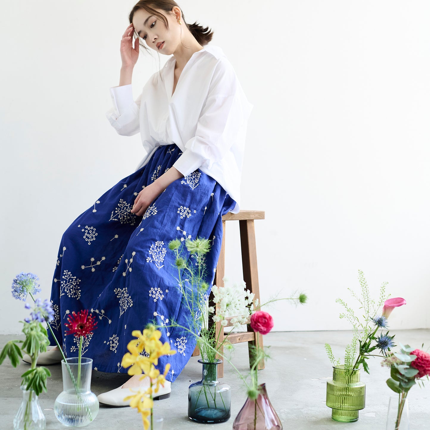 echino/エチノ 2023～Botanical～ 綿麻シーチング 刺繍