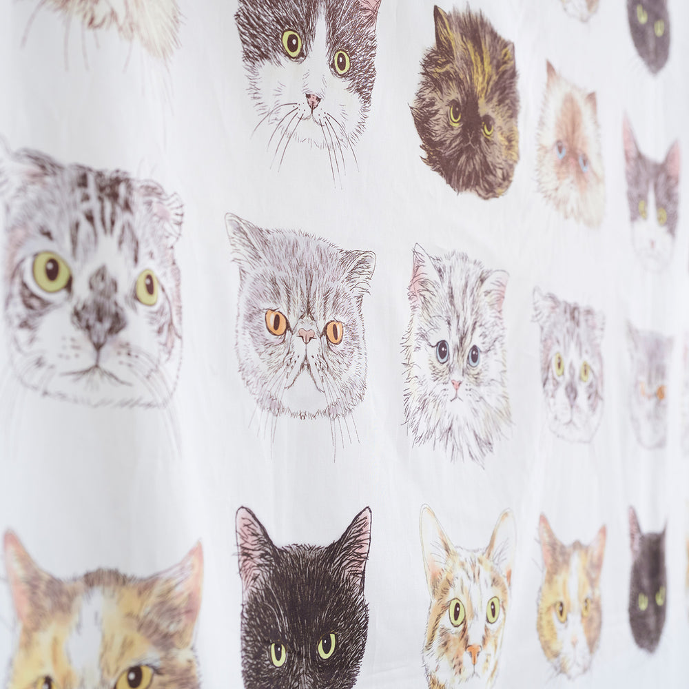 【予約販売】365 CAT ART ～CAT FACE～ 綿100%シーチング EKX-1700-2A