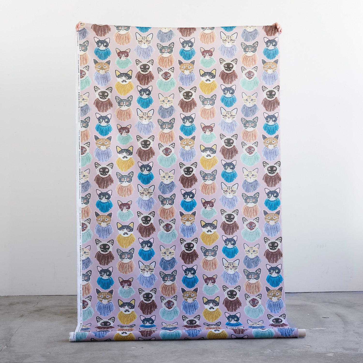 【予約販売】Kari Ishikawa ～we are cats 綿100%シーチング - cocca