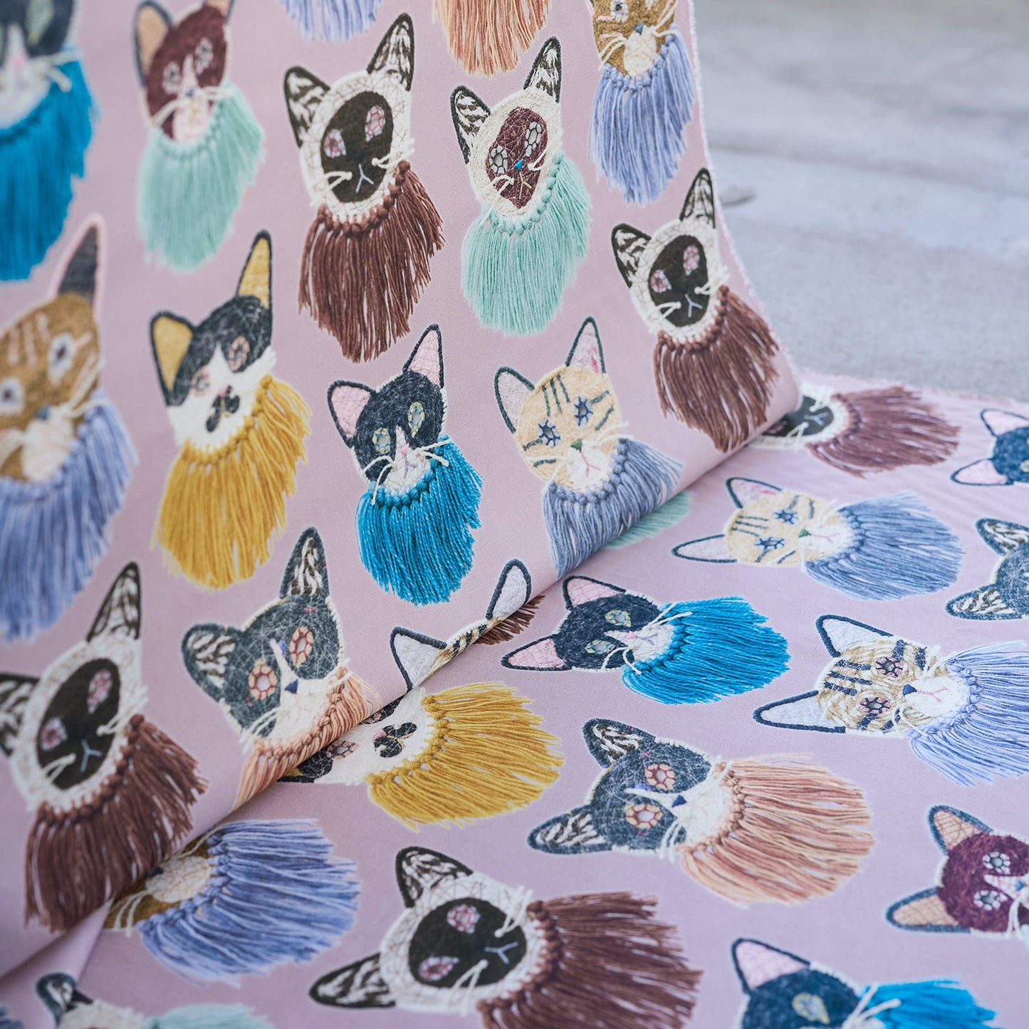 【予約販売】Kari Ishikawa ～we are cats 綿100%シーチング - cocca