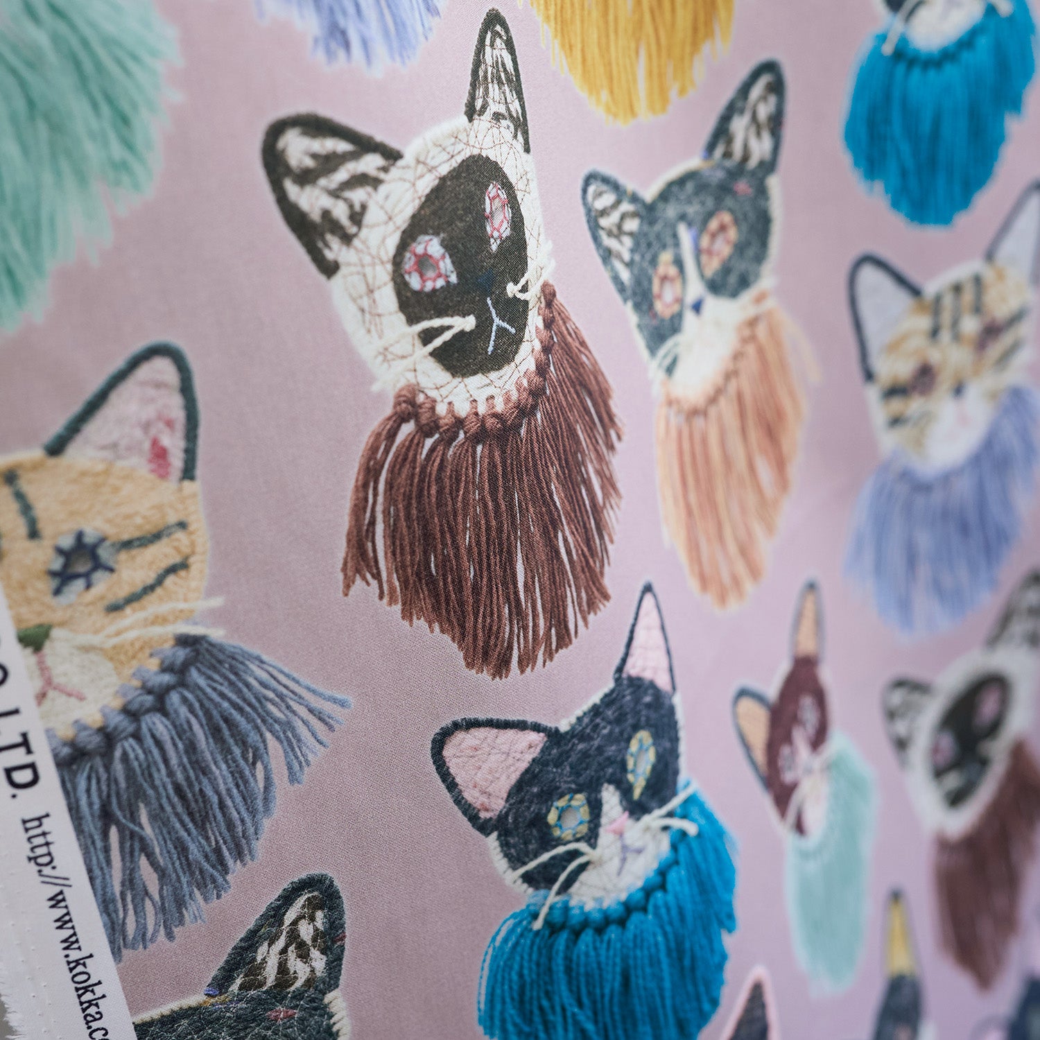 【予約販売】Kari Ishikawa ～we are cats 綿100%シーチング - cocca