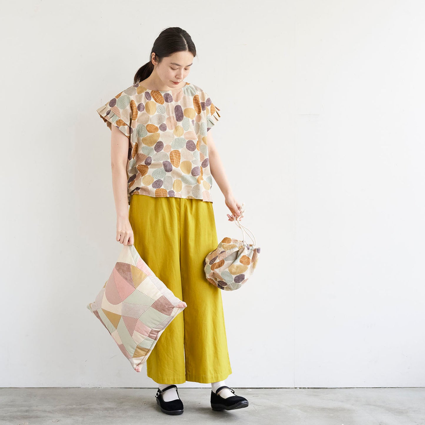 Gather by bookhou ～Stones～ 綿麻シーチング - cocca