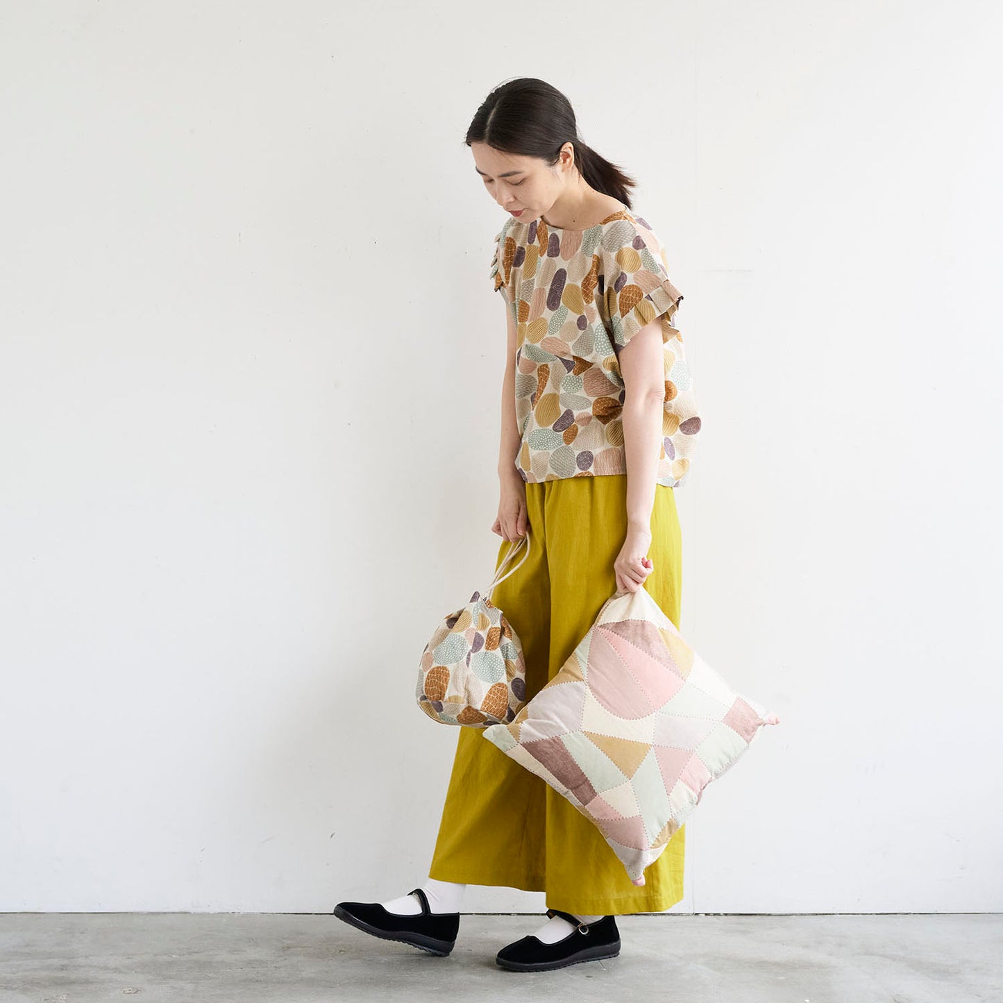 Gather by bookhou ～Stones～ 綿麻シーチング - cocca