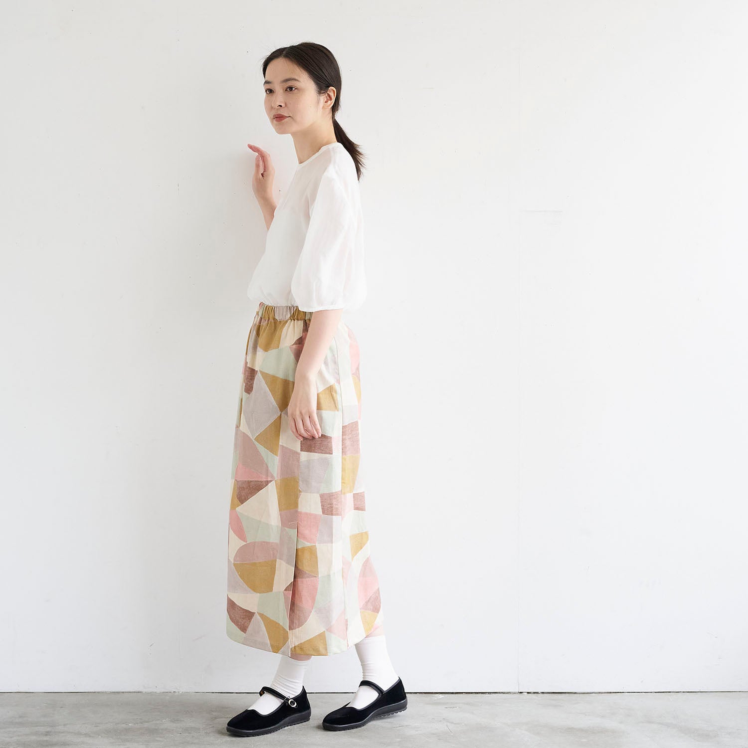 Gather by bookhou ～Shapes～ 綿麻シーチング - cocca