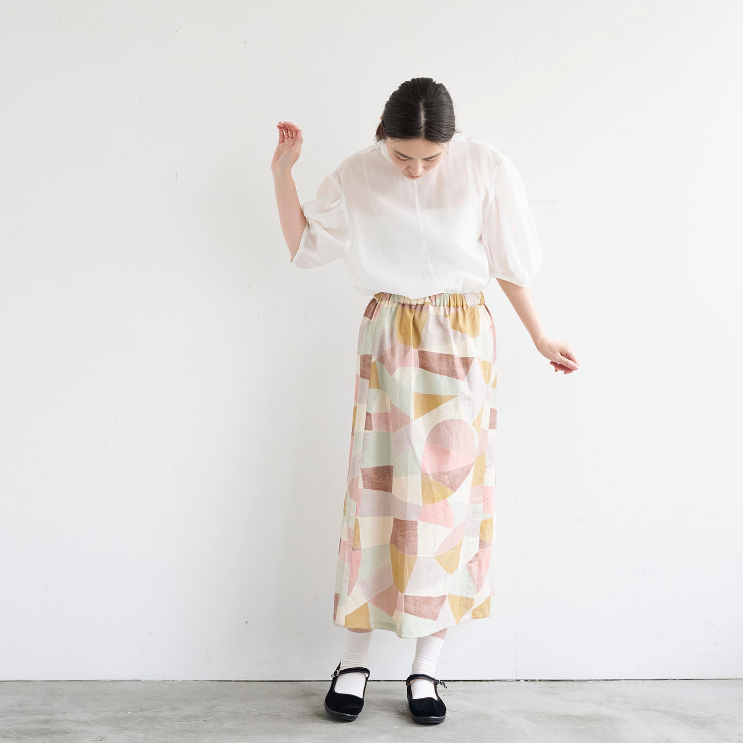 Gather by bookhou ～Shapes～ 綿麻シーチング - cocca