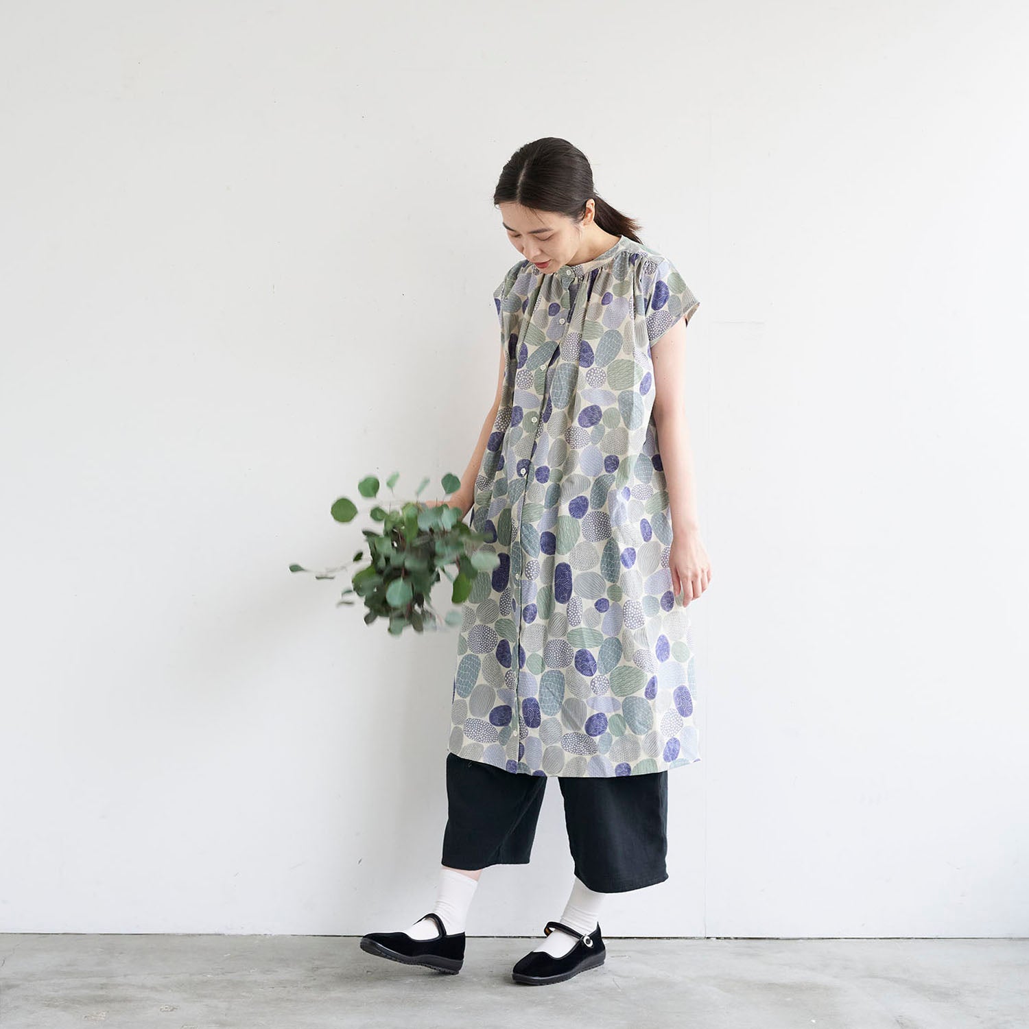 Gather by bookhou ～Stones～ 綿麻シーチング - cocca