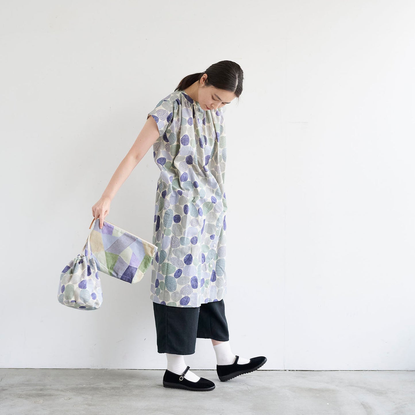 Gather by bookhou ～Stones～ 綿麻シーチング - cocca