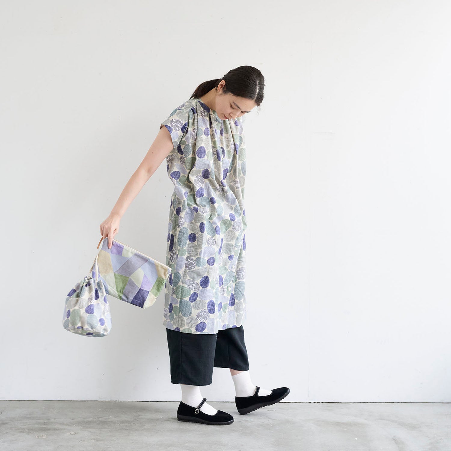 Gather by bookhou ～Stones～ 綿麻シーチング - cocca