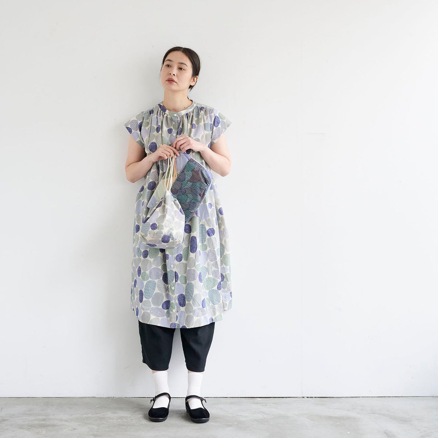 Gather by bookhou ～Stones～ 綿麻シーチング - cocca
