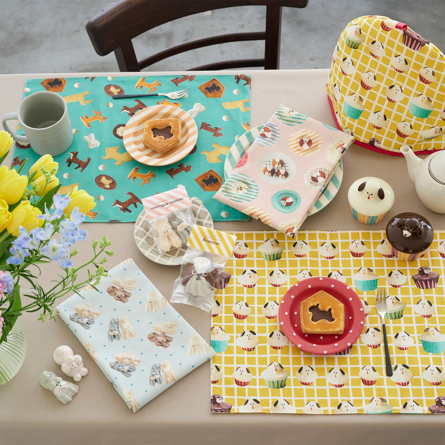 【予約販売】Maison terrier ～assortment of cookies～ 綿100%シーチング - cocca