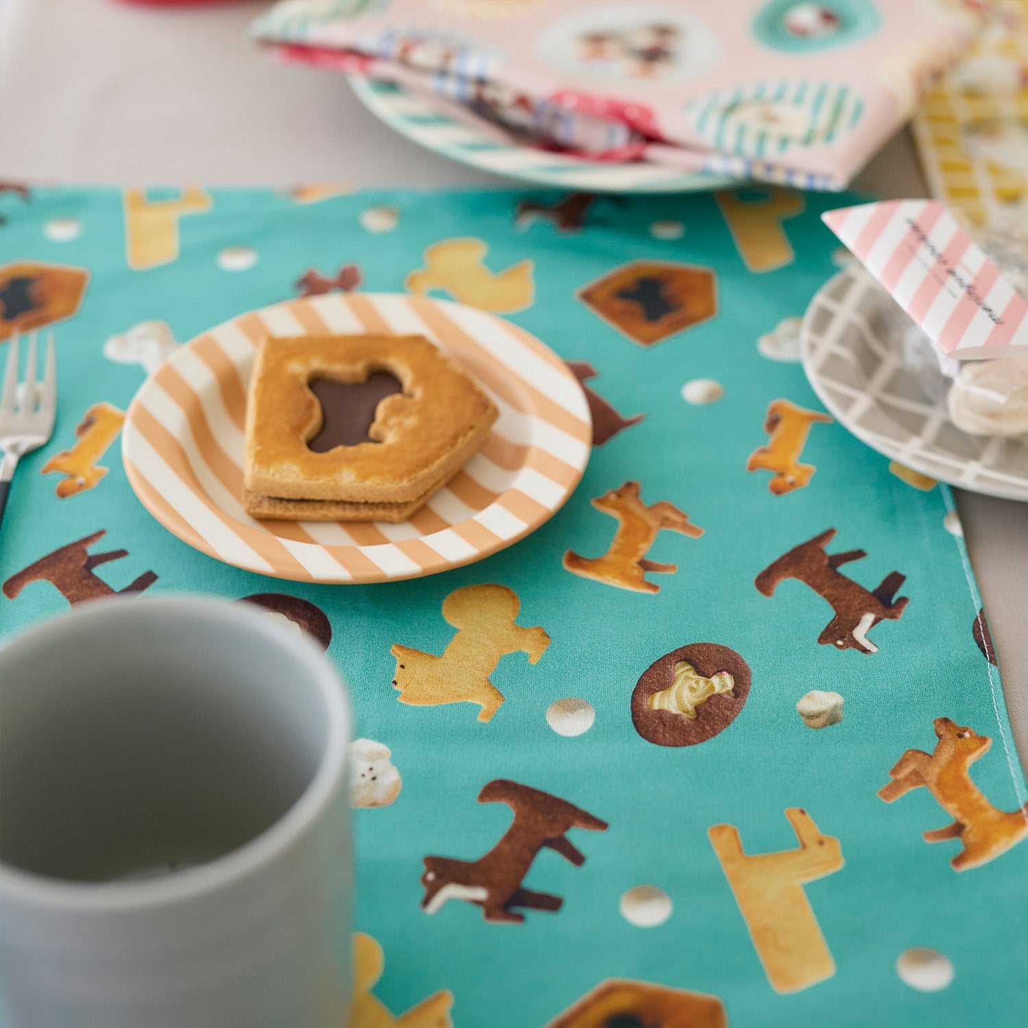 【予約販売】Maison terrier ～assortment of cookies～ 綿100%シーチング - cocca
