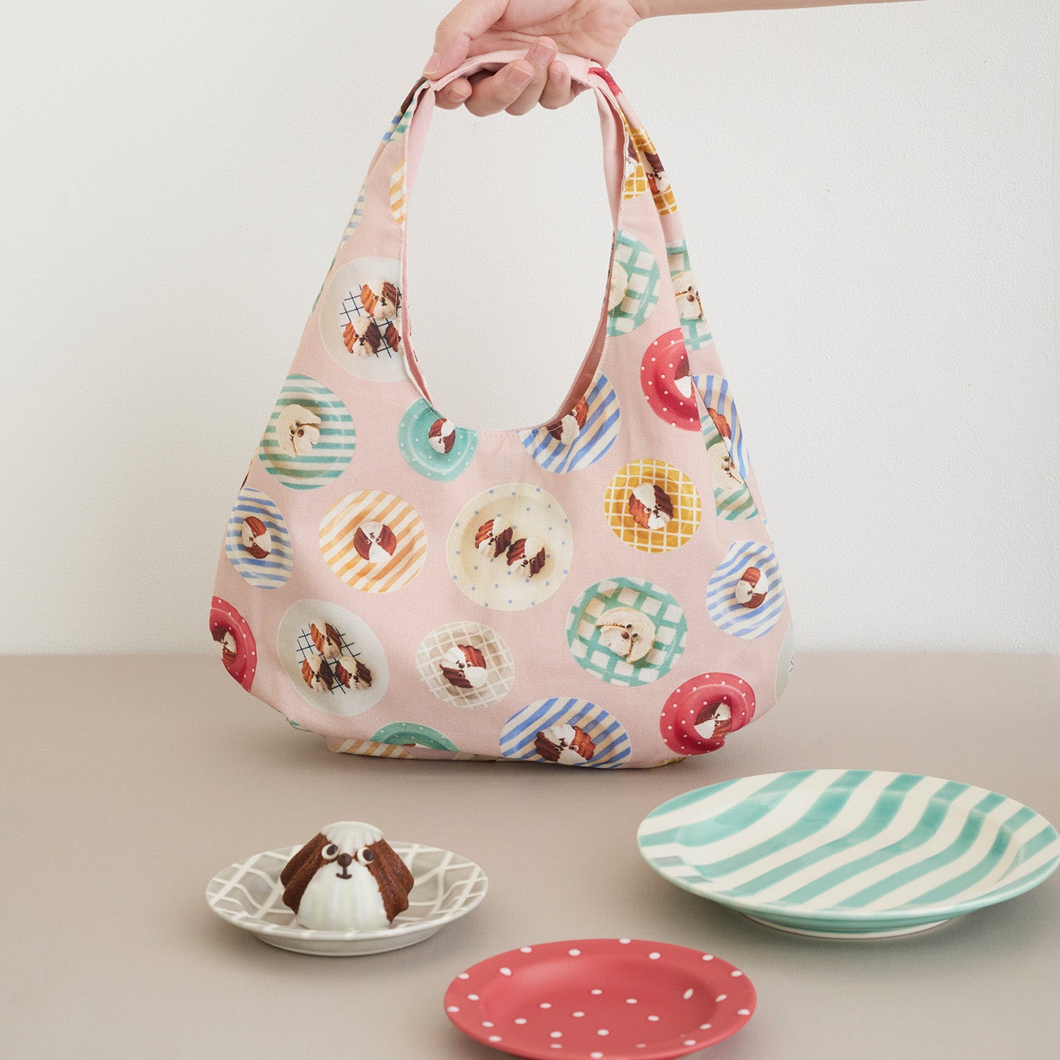 【予約販売】Maison terrier ～sweets and plates～ 綿100%シーチング - cocca