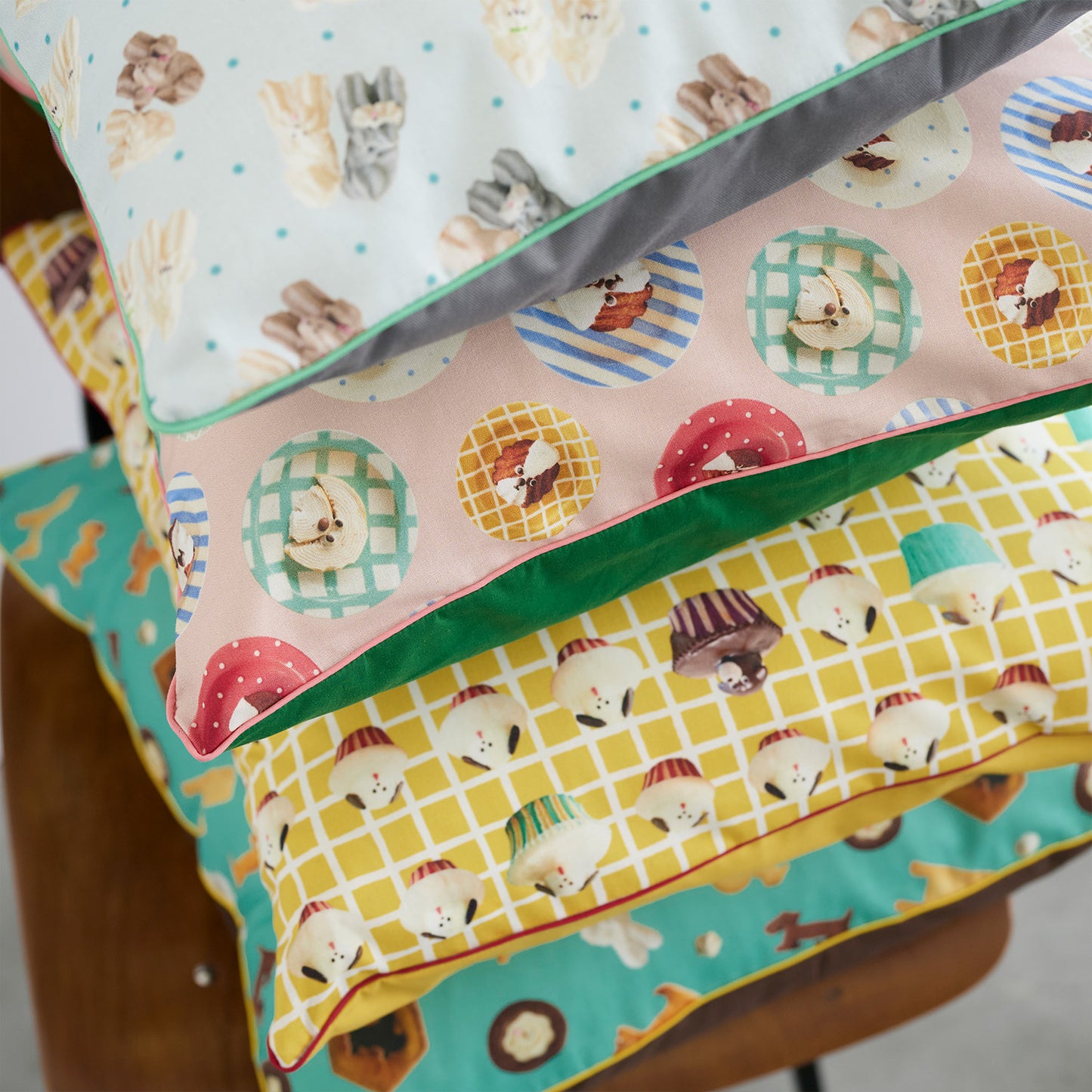 【予約販売】Maison terrier ～sweets and plates～ 綿100%シーチング - cocca