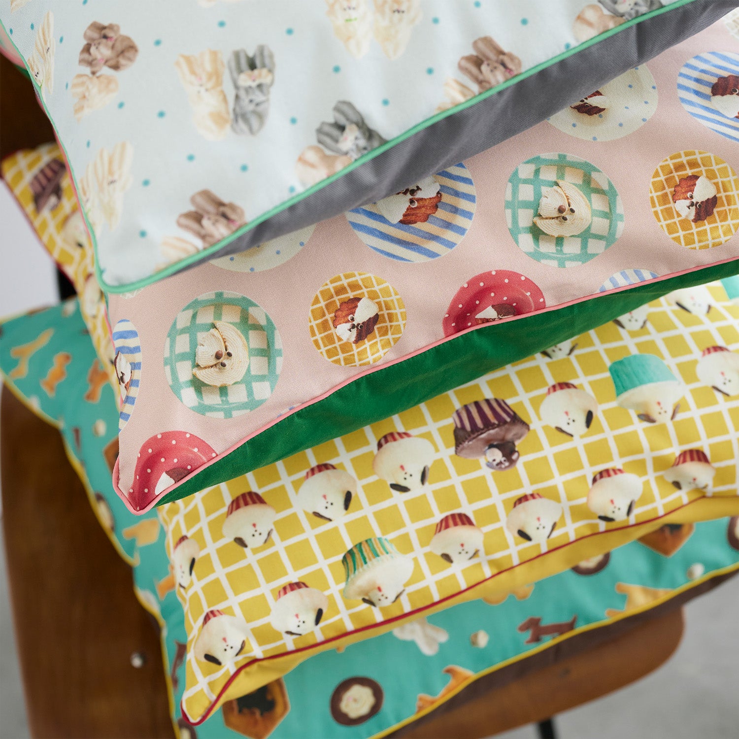 【予約販売】Maison terrier ～sweets and plates～ 綿100%シーチング - cocca