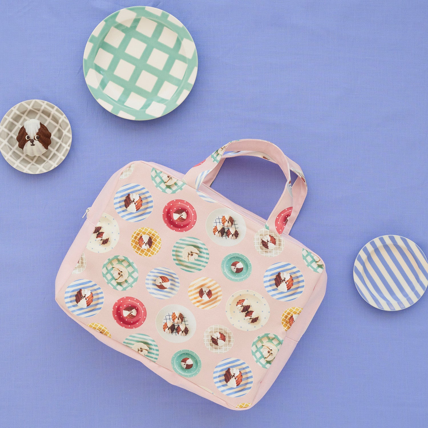 【予約販売】Maison terrier ～sweets and plates～ 綿100%シーチング - cocca