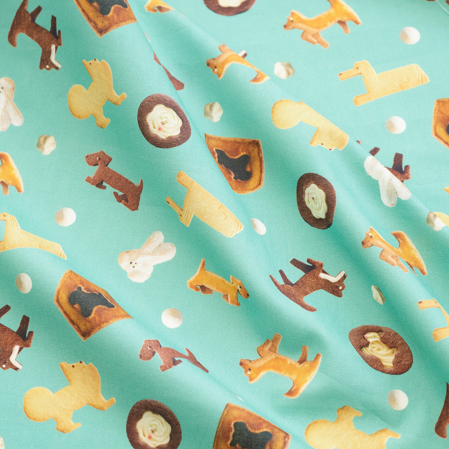 【予約販売】Maison terrier ～assortment of cookies～ 綿100%シーチング - cocca