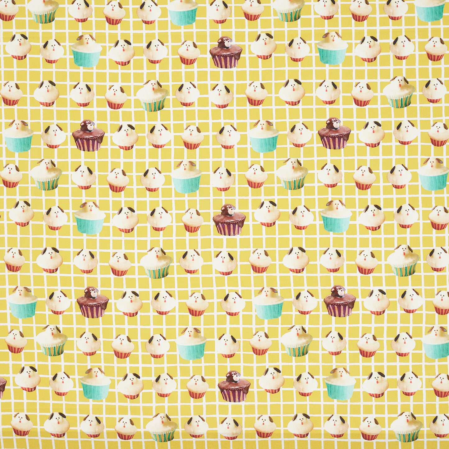 【予約販売】Maison terrier ～cupcake dogs～ 綿100%シーチング - cocca