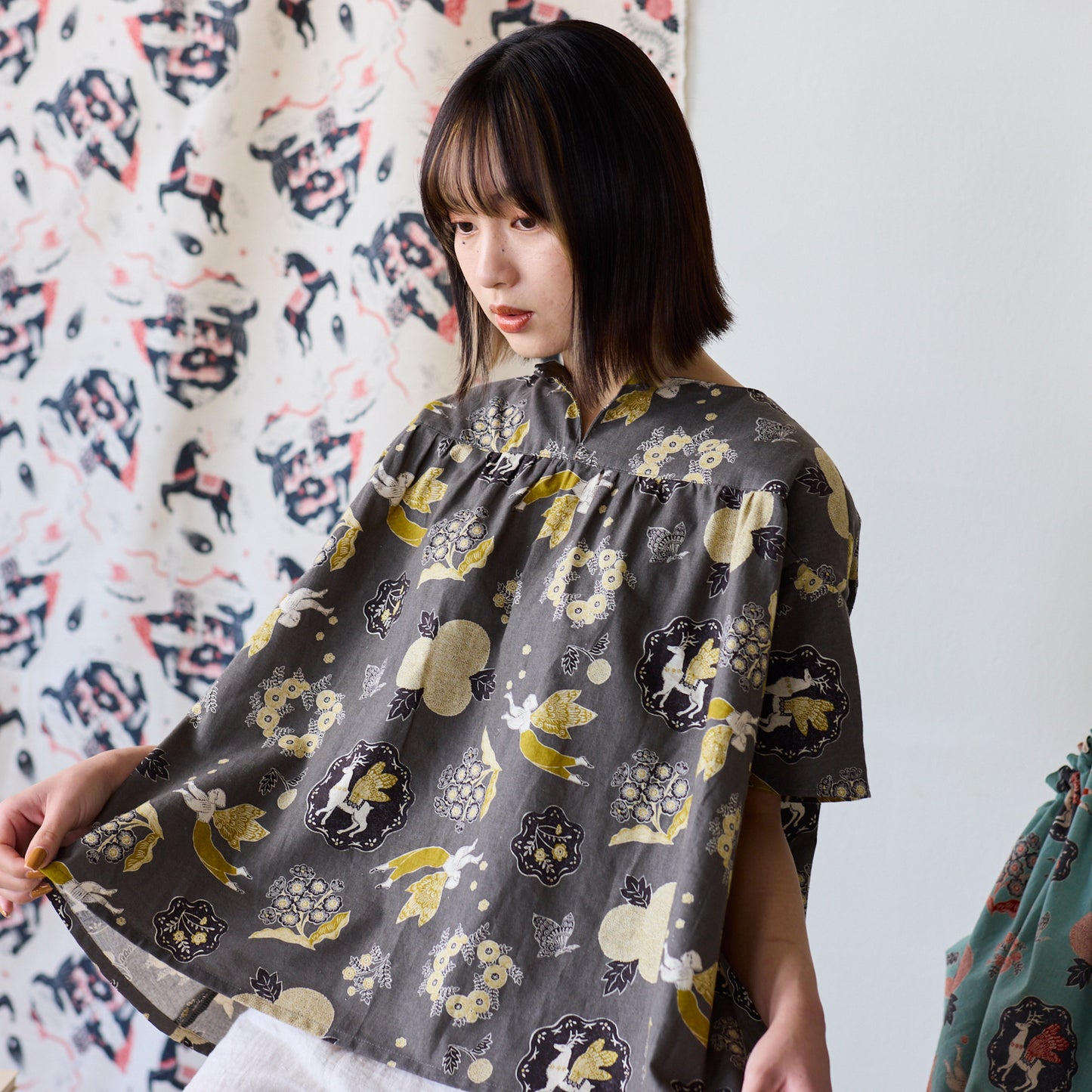 Sanae Sugimoto "Garden" 綿麻シーチング