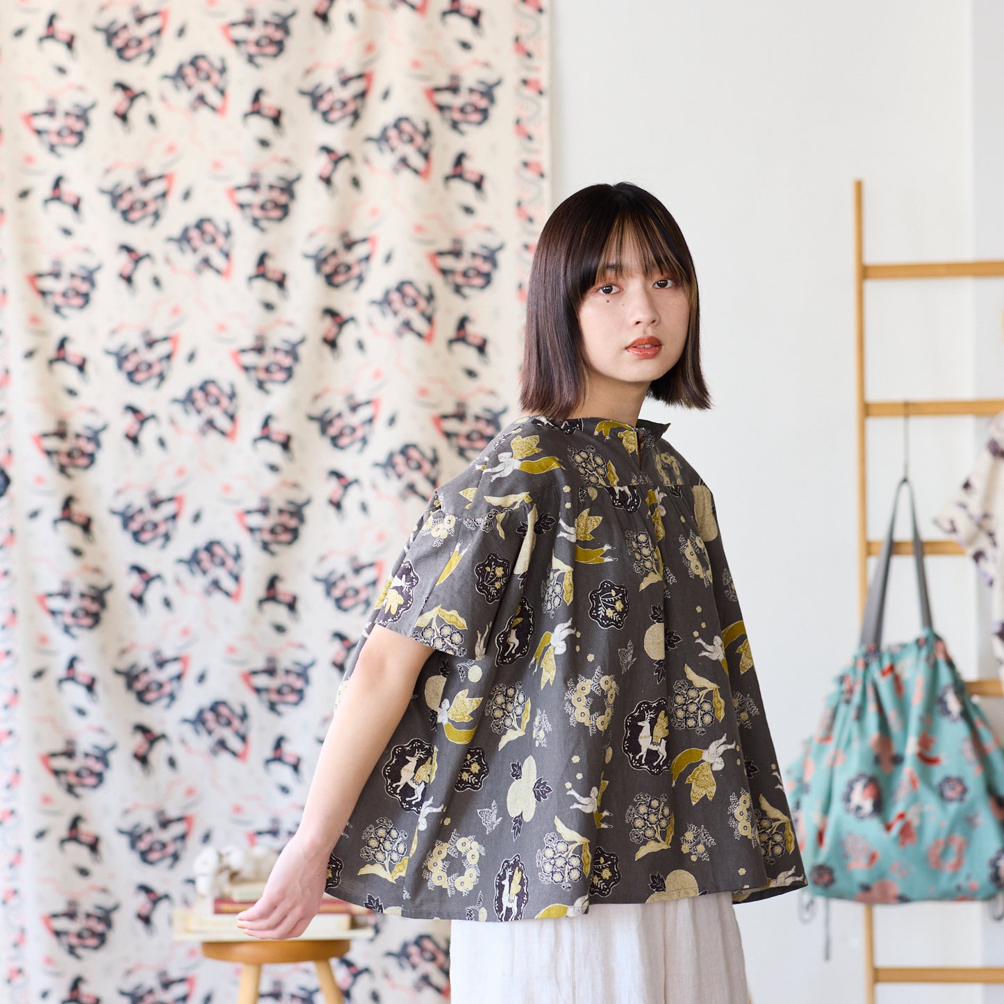 Sanae Sugimoto "Garden" 綿麻シーチング