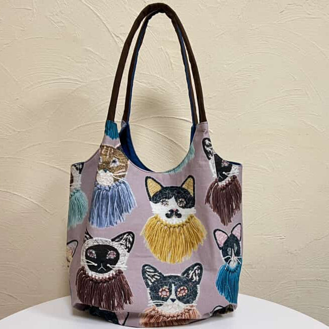 【予約販売】Kari Ishikawa ～we are cats 綿100%シーチング - cocca