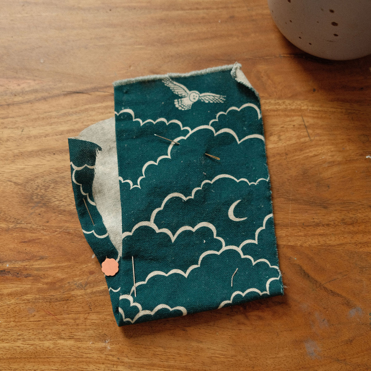 【予約販売】Amelie manchini Terra collection ～Owls～ 綿麻キャンバス