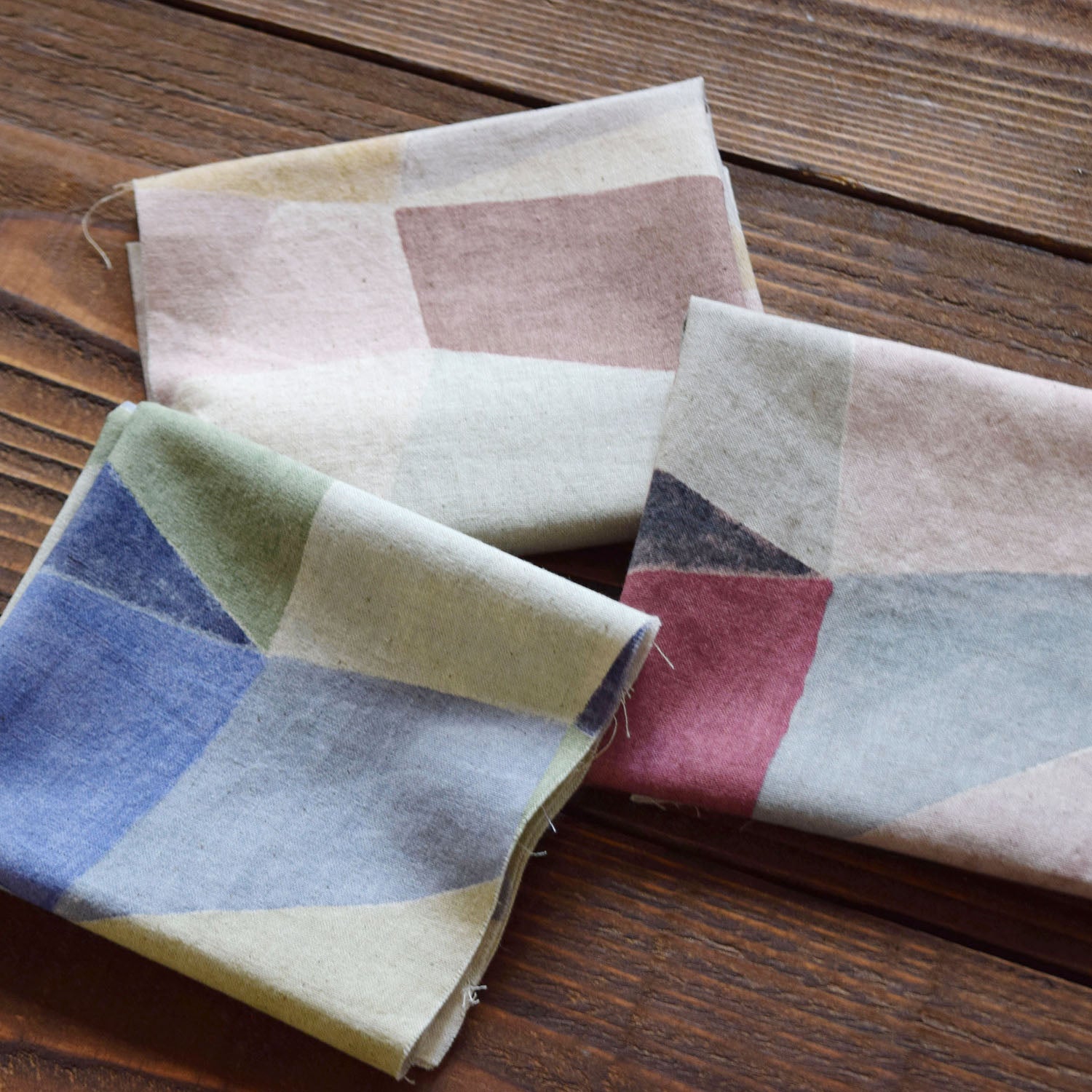 Gather by bookhou ～Shapes～ 綿麻シーチング - cocca