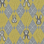 ＋HAyU fabric ～RABBIT ARGYLE～ 綿100％ニットジャガード EGX-7711-1A