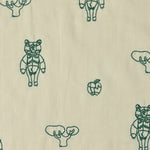 ＋HAyU fabric ～HAyU BEAR 2023～　綿100%ダブルガーゼ刺繍