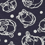 【予約販売】＋HAyU fabric ～BEAR～ 綿100％ニットジャガード EGX-7715-1A