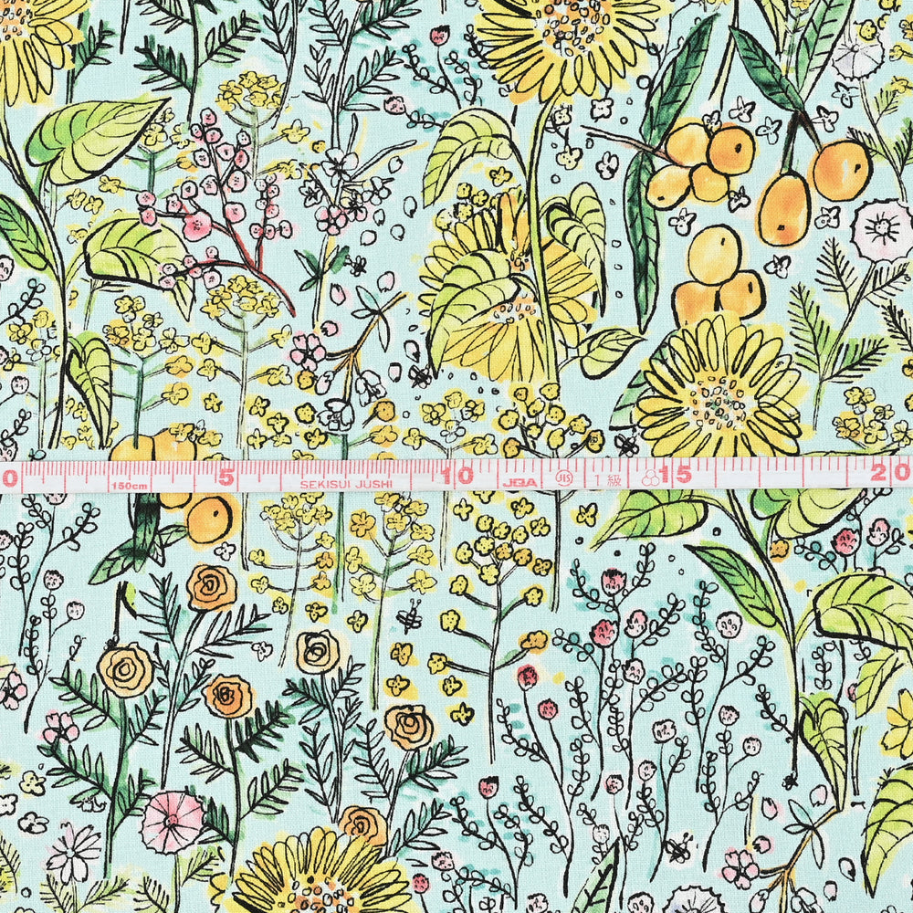 【予約販売】Paper message/ペーパーメッセージ ～はちみつの花～ 綿100%シーチング EGXA-8006-3A
